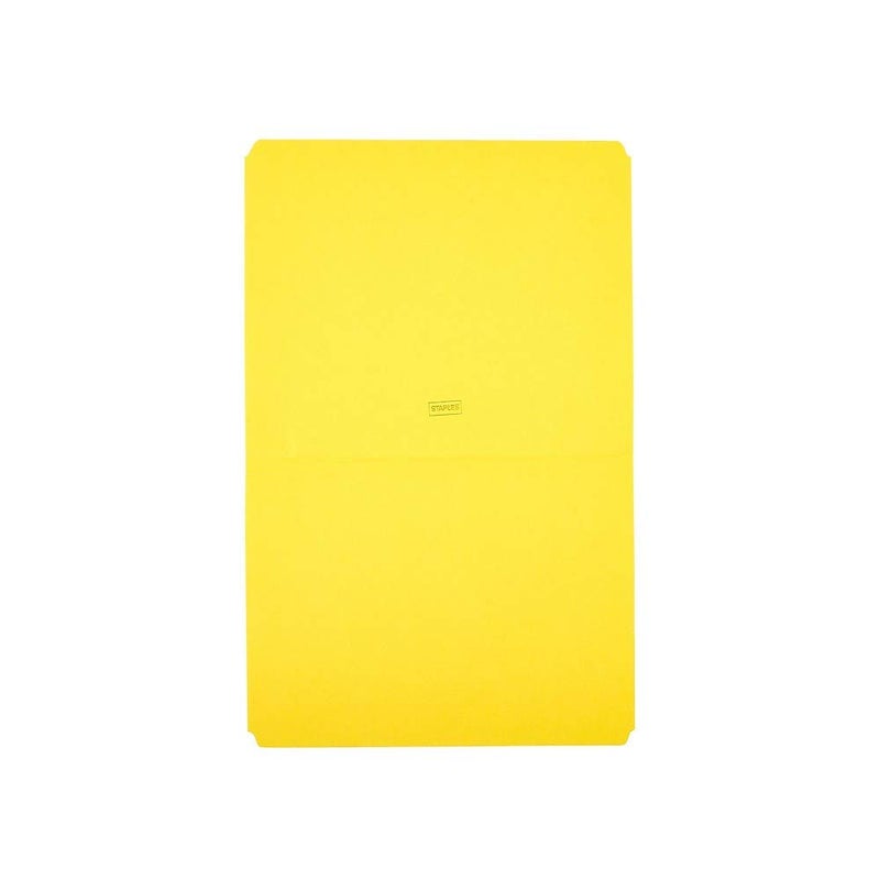 Staples 509661 Top-Tab File Folders Straight-Cut Tab Letter Size Yellow 100/BX - Image 4